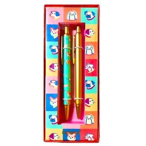 Fringe Pop Dogs Mechanical Pencils with Hidden Erasers (107204), Set of 2 Boxed